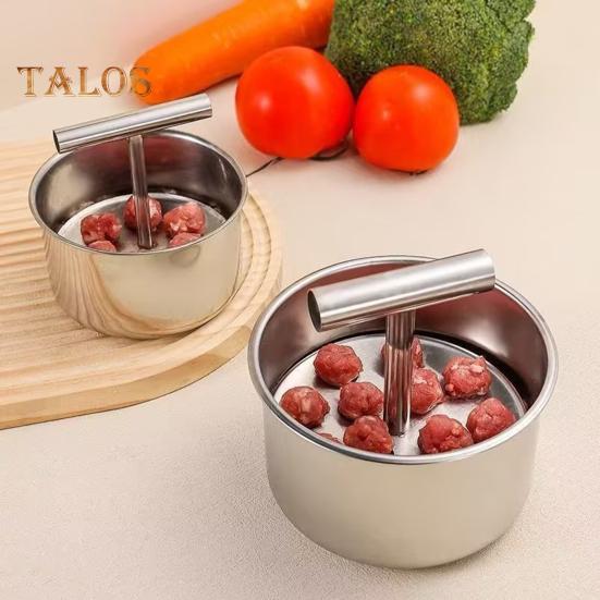 Mașină de fabricat chifteluțe din oțel inoxidabil 6/12 bile Mașină manuală de fabricare a chiftelelor de bucătărie extrudată presă pentru fabricarea de chifteluțe.