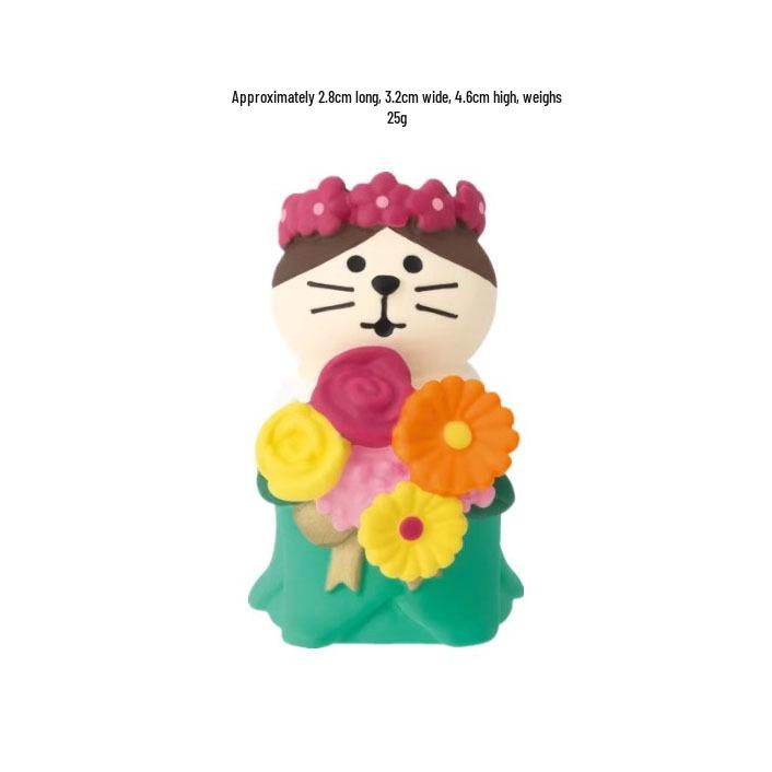 Japanese Cat ZAKKA Anniversary Ornament: Birthday Cake Decoration Trendy Resin Toy Figure