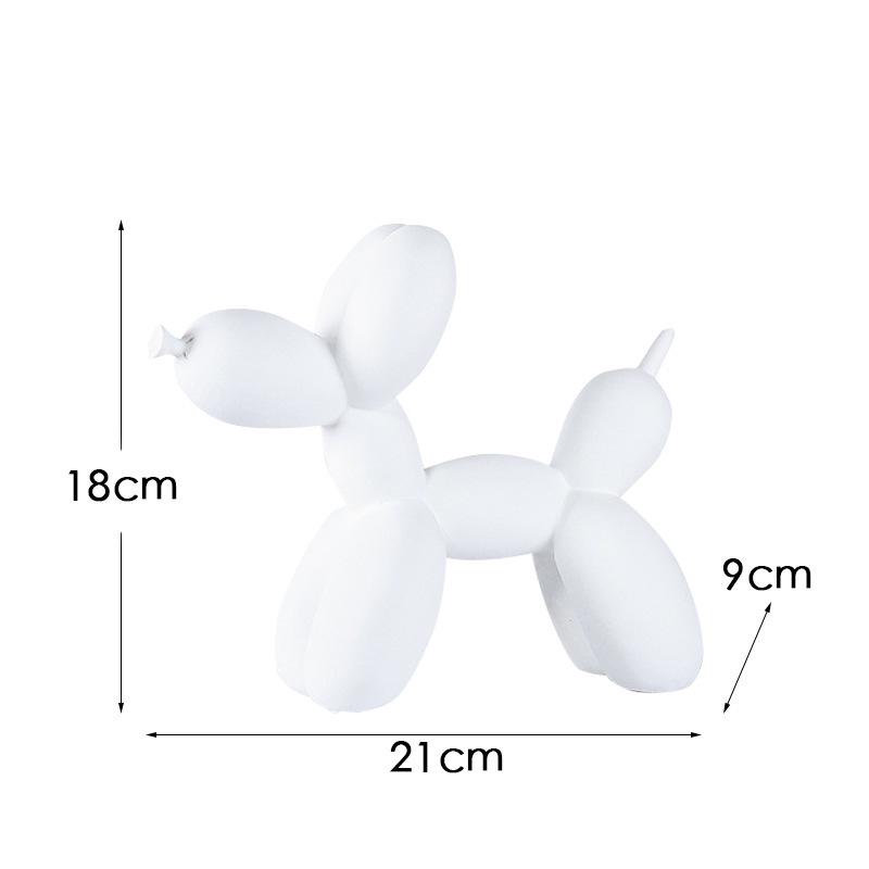 Golden Balloon Dog Resin Ornament for Home, Office, & Living Room Decor