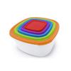 KitchenCook Ktup5c - Multicolour - Set of 5 Food Storage Boxes - Stackable - BPA Free