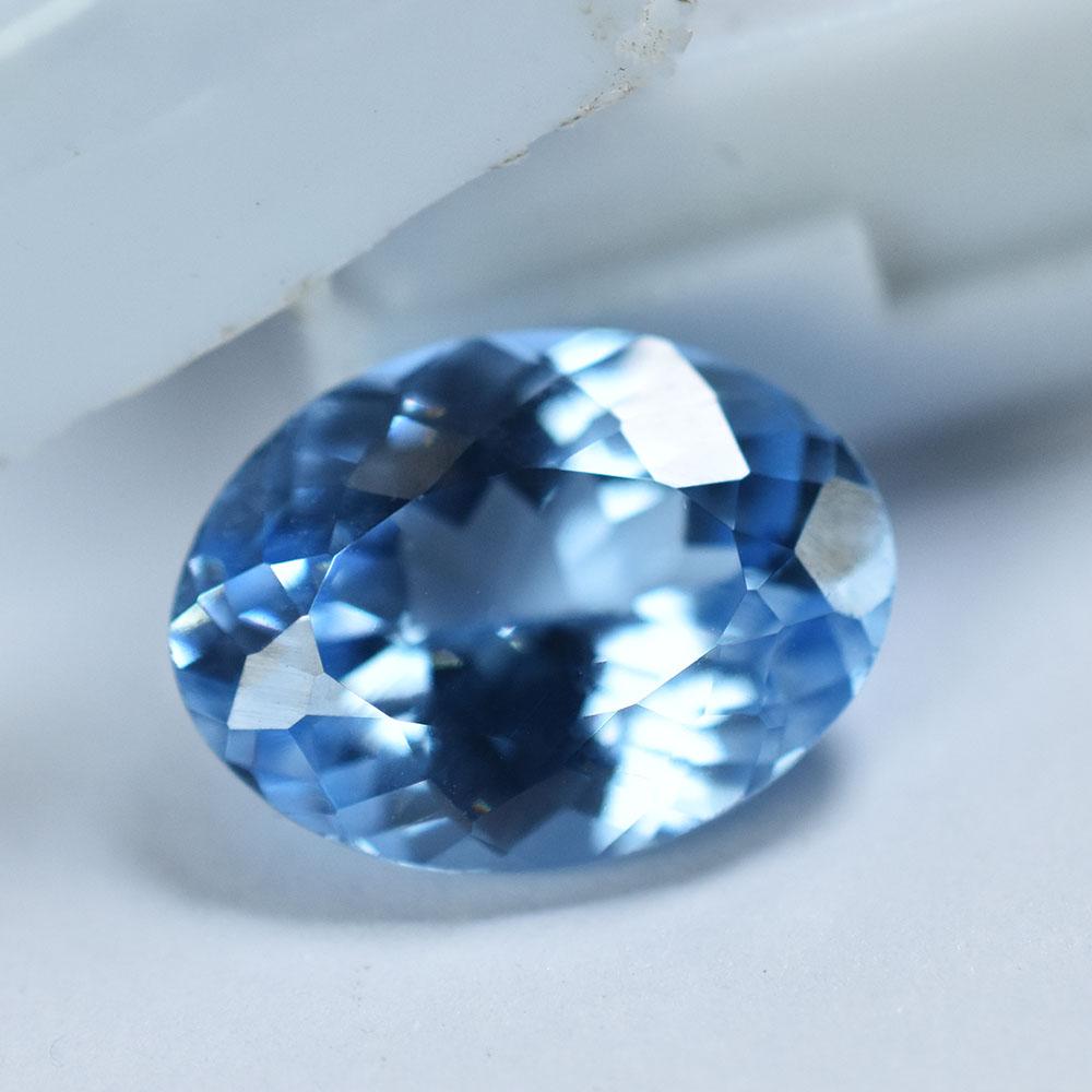 Natural Blue Aquamarine 9ct Oval Cut Loose Gemstone