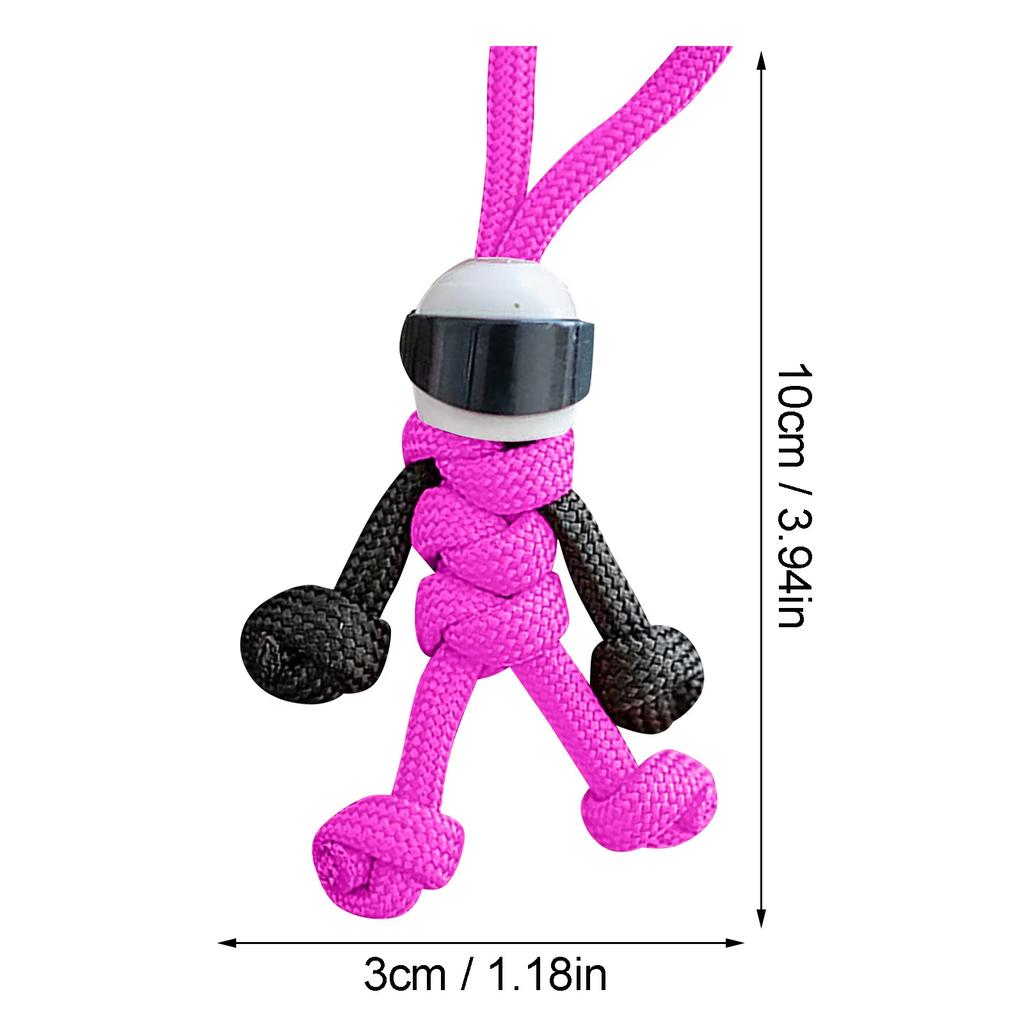 Helmet pendant bag rope woven umbrella rope hanging backpack pendant, motorcycle keychain, New Year's gift, Christmas gift