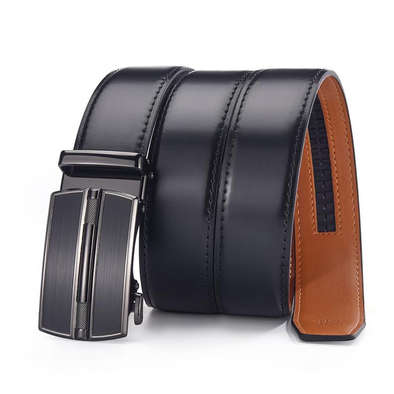 Mens Fashion Leather Belt With Alloy Buckle For Business Casual And Outdoor Wear