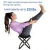 Portable Folding Fishing Stool Lightweight Aluminum Alloy Outdoor Camping Chair for Outdoor Travel Hiking Picnic Camping Fishing Seat Activities