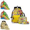 Fashionable 2024 New Print Backpack Pencil Case Lunch Bag Set For School Kids