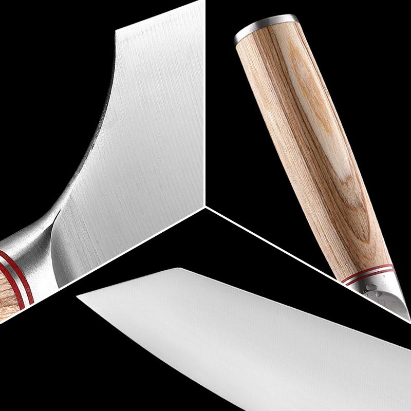 9pcs Japanese Knife Set Fish Slicing Cooking Santoku Knife High Carbon Steel Sashimi Sushi Multifunctional Chef Knife