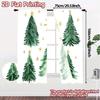 2pcs,Curtains Christmas Tree Snow Stars (3) Fashionable Modern Curtains Durable Polyester Curtains Home Decor Use for Bedroom,
