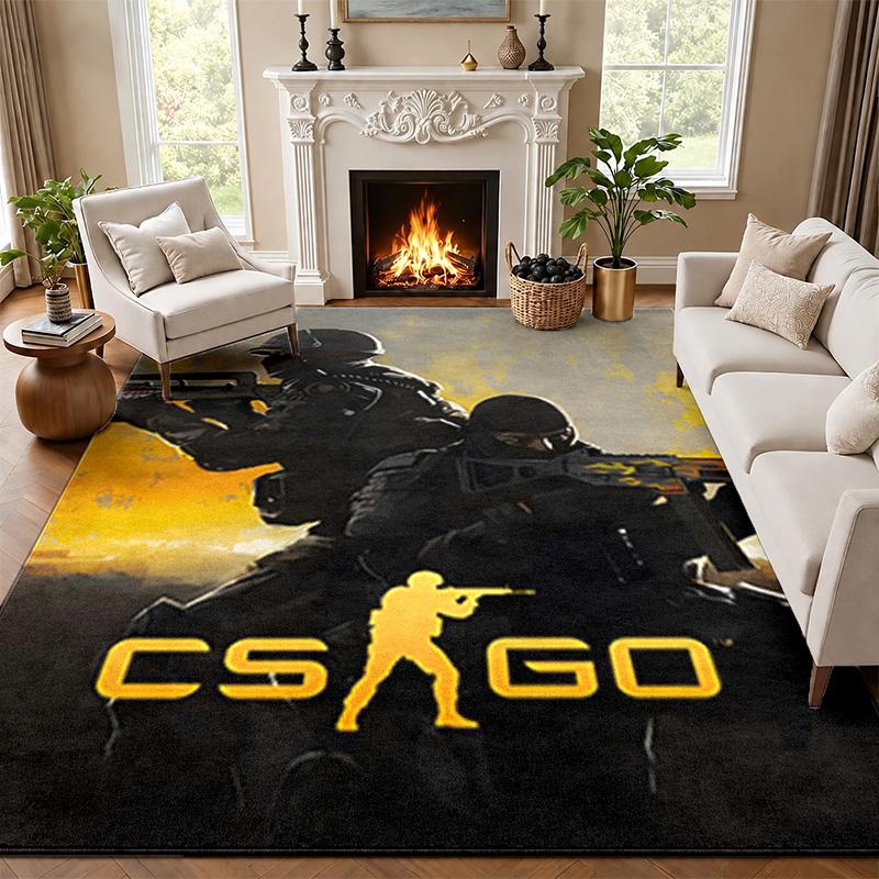 CS go Carpet Door Mat for Living Room or Bedroom Protective Mat Under Chair Office Decoration Christmas Gift Birthday Present