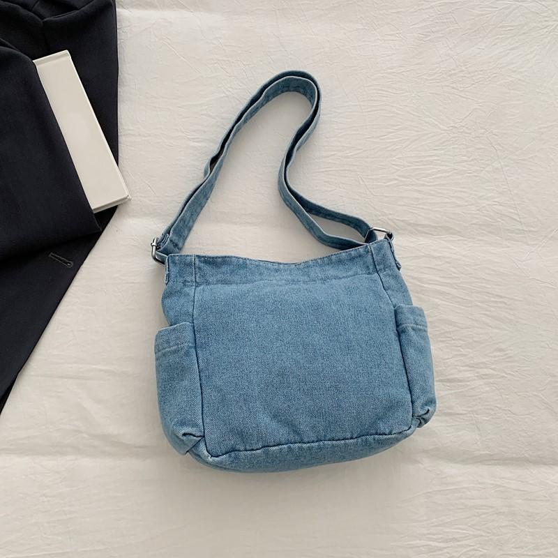 Denim Bag Women's Shoulder Crossbody Bag Commuter Small Square Bag