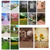 Blumen Landschaft Villa Hintergründe für Fotos Hochzeits-Thema Kulisse Schwangerschafts-Shooting Requisiten Fotokabine