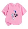 Kids Boys Girls 100% Cotton Crew Neck Short Sleeve T-Shirt, Aesthetic Cosmic Koi Fish Pisces Print Casual Soft Summer Tee for Children