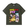 275 GSM Washed T-shirts 100% Cotton Dragon Ball V34 Daima Print Unisex Heavy Cotton T Shirt