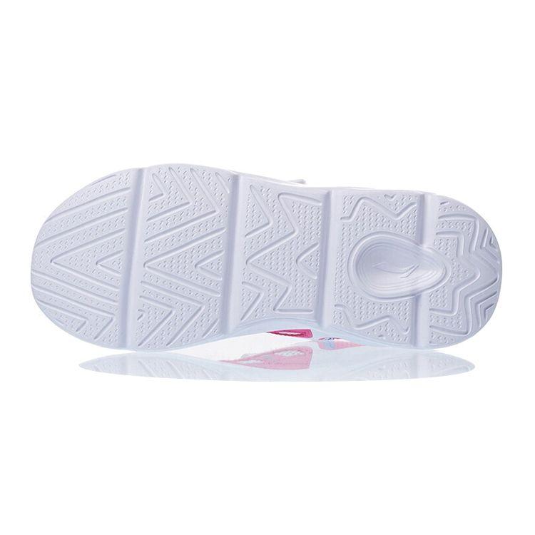 Li Ning Big Shark Reflective Low Top Kids Running Shoes Kids sneaker White Pink Blue YKCR092-4