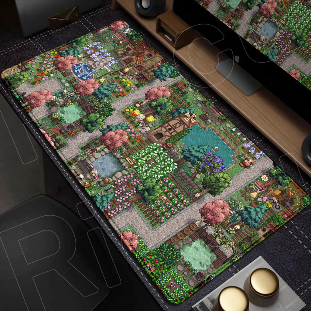 Large Anime Non-slip Keyboard Mouse Pad Laptop Office Accessories Hot Gaming Stardew Valley New Desk Mat Washable Durable Carpet