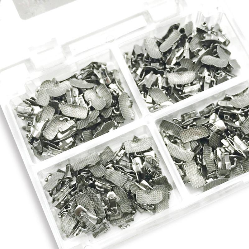 

50 комплектов стоматологической ортодонтической склеивания первых моляров MBT 022, одинарная буккальная ванна серебряный