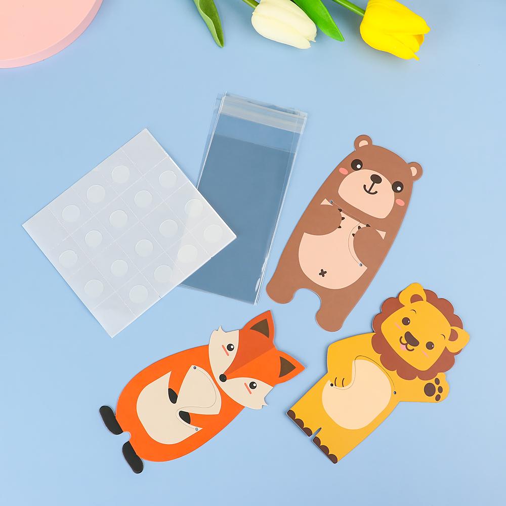 DIY Storage Organizer Biscuits Snack Greeting Cards Gift Bags Food Seal Candy Bag Cookies Packaging