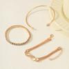 New Ins Ladies Love Opening Bracelet Design Creative Retro Simple Lucky 8-Character Bracelet Three-piece Set