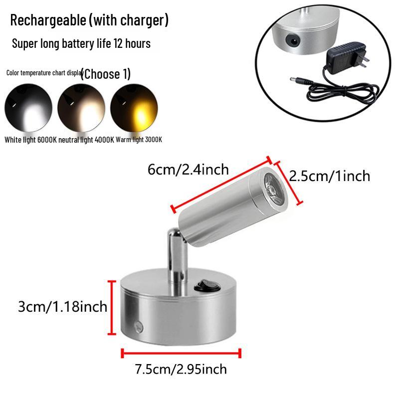 Wireless Jewelry Display Spotlight with Battery