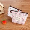 New Korean Style Card Holder Change Pouch Floral Print Zipper Coin Purses Flower Canvas