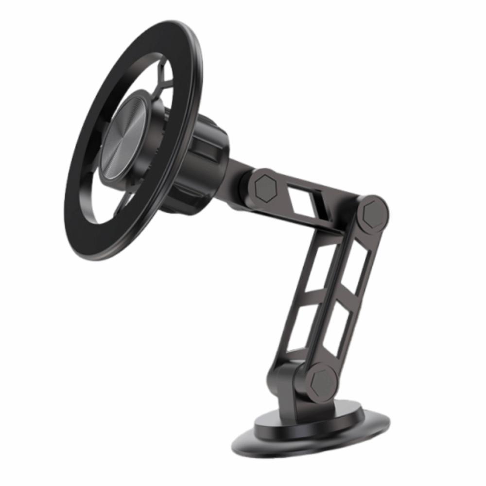 360° Rotation Magnetic Car Phone Holder Folding Navigation Bracket  Vehicle Mount чёрный