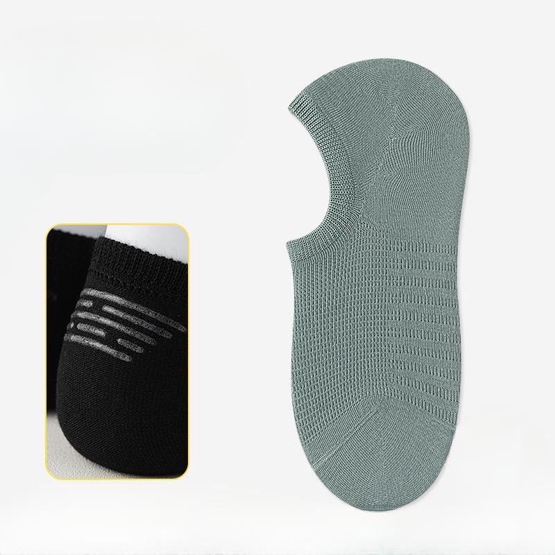 

Мужские летние сетчатые дышащие невидимые носки-лодочки из антибактериального хлопка с мелким горлом 1 pair зелёный