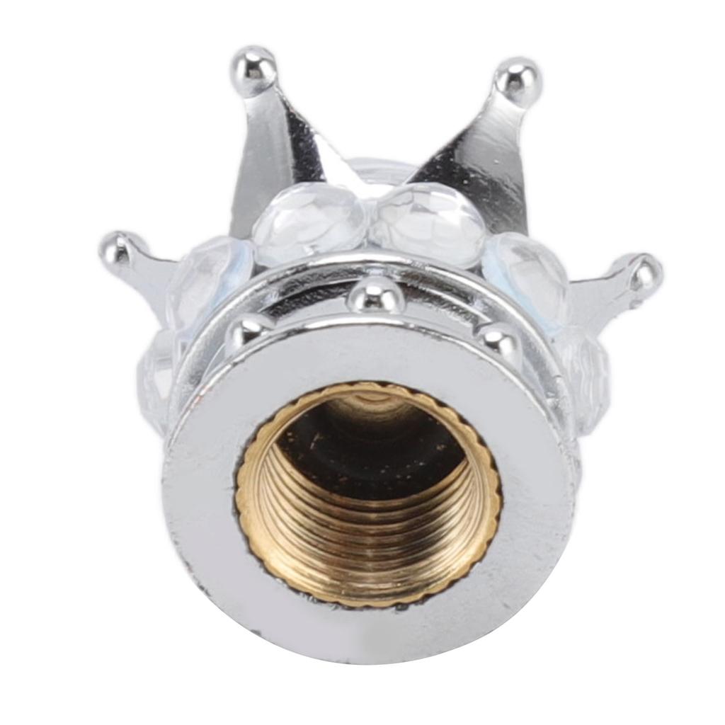 4 Pieces Tire Wheel Stem Valve Cover Crown for Cars Trucks