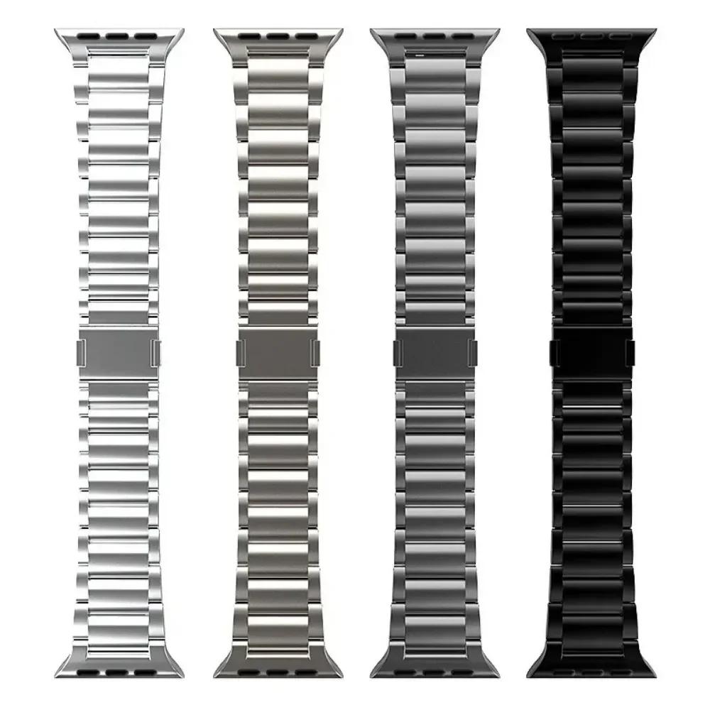 Watchband Luxury Strap Titanium for Apple Watch Ultra Series 9 8 7 3 4 5 6 se Μαγνητικό βραχιόλι για iwatch ultra 2 49mm 45mm 42 44mm
