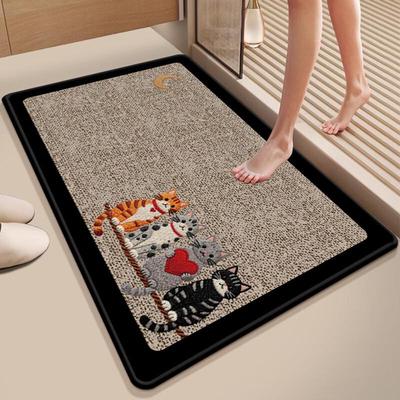 Diatom Mud Non-slip Bathroom Floor Mat