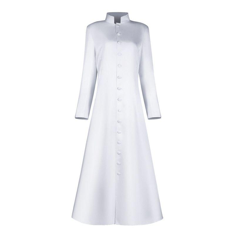 

Halloween Cos Performance Dress Clerical Dress Robe Cosplay Costume Black White Long Pastor s Suit C290 White M