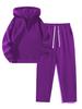 European Women's Two-Piece Sportswear Set: Half-Zip Sweatshirt & Wide-Leg Pants