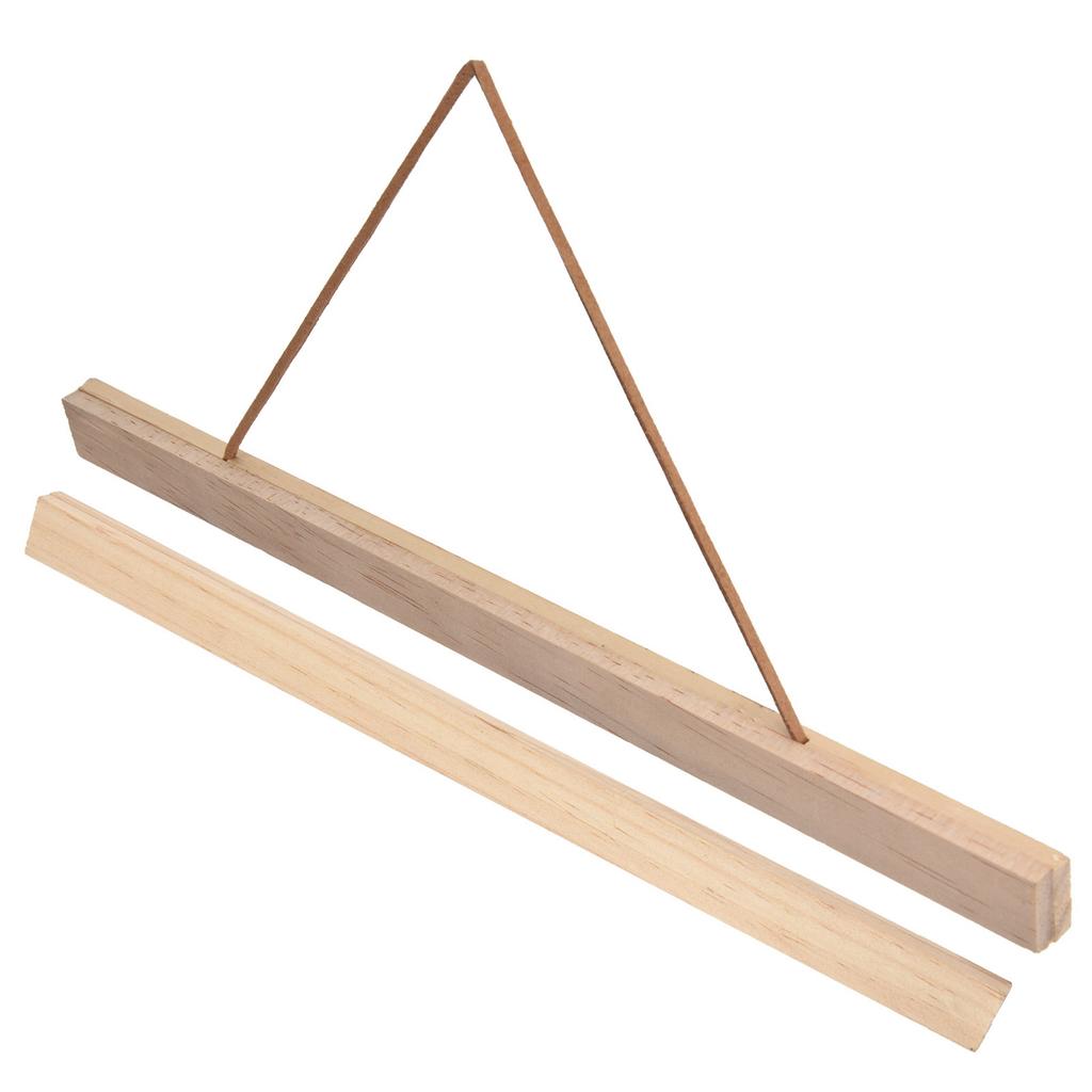 Wooden Poster Hanger DIY Magnetic Hanging Frame for Art Prints Canvas Photos Pictures Artwork30x2.1CM