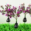 2 Stück Solarleuchten Außen Wasserdicht Solarbetrieben Schmetterling Orchidee Blume Spießlampe Dekoration Für Garten Hof Terrasse