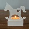 Hearts Horse Candlesticks Silicone Molds Cute Horse Candle Holder Resins Molds
