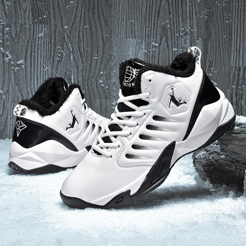 Four Seasons Basketball Shoes 2025 New Sports Shoes High-top Cement Wear-resistant Boots Shock-absorbing Men's Basketball Shoes