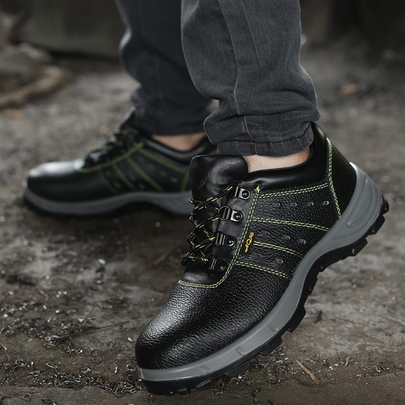 Men's Labor Insurance Shoes, Anti-smashing and Anti-puncture Protective Shoes, Steel Bag Head Safety Work Shoes, Insulating Shoes