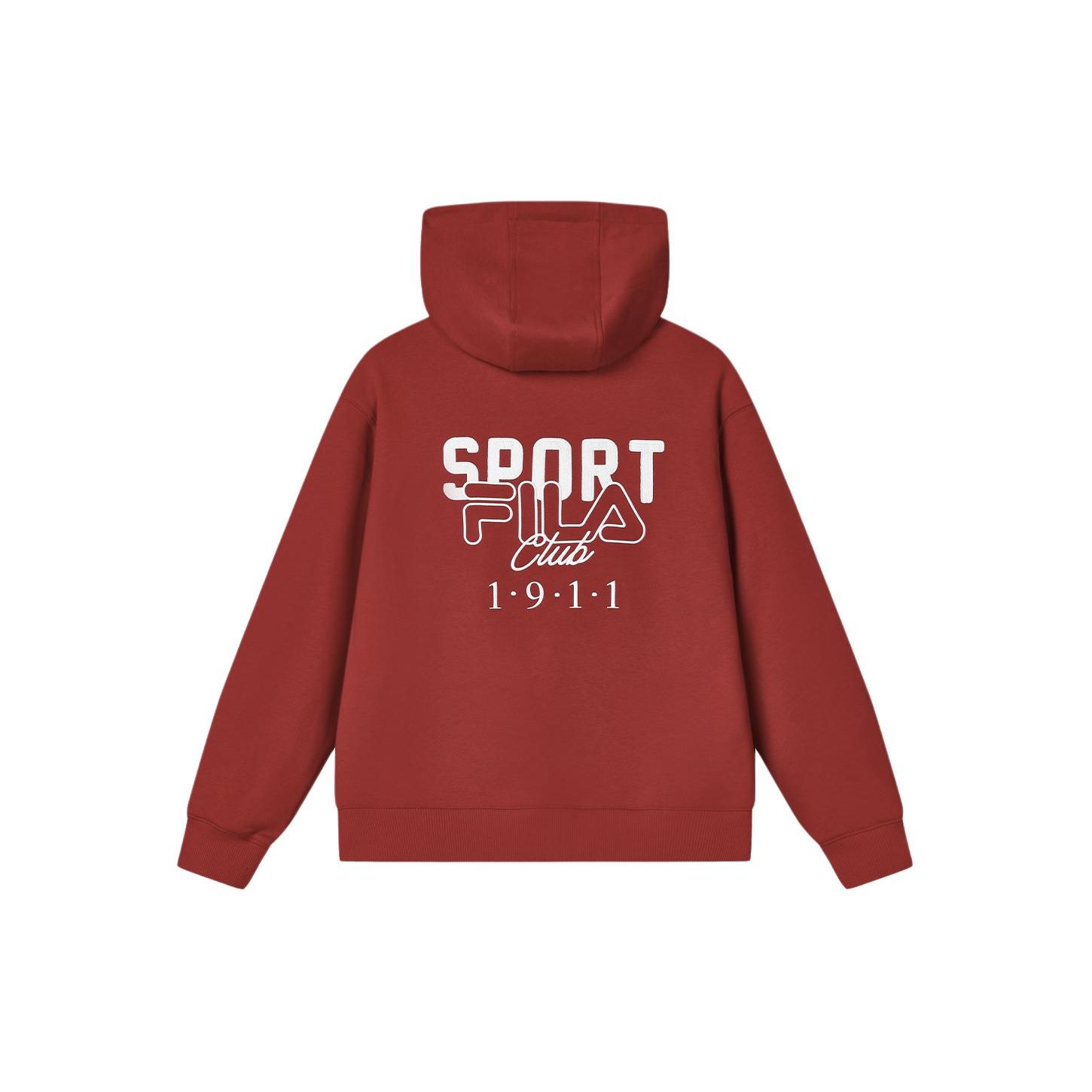 

FILA American Retro Letter Print Casual Hoodie Women hoodies Hot-Red F11W419201F-RD S