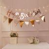 Birthday Letter Banner: Gold, Silver & Rose Gold Hot-Stamped Letters for Adult & Children’s Celebrations and Wedding Decor