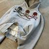 DRIPX Early Spring New Hooded Pullover Sweater Street Fashion Style for Men and Women Vintage Printed Top High Street Style