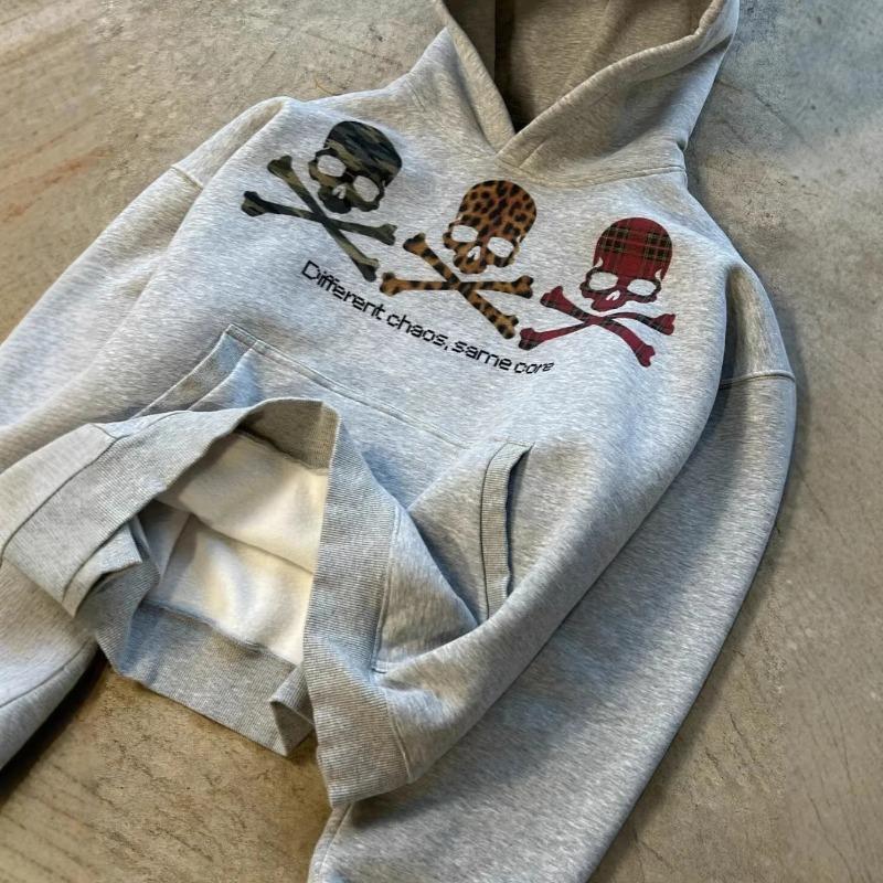 DRIPX Early Spring New Hooded Pullover Sweater Street Fashion Style for Men and Women Vintage Printed Top High Street Style