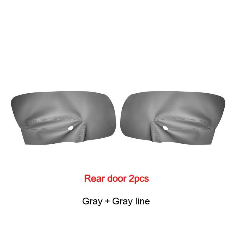 Microfiber Leather Car Door Handle Armrest Panel Cover For VW Golf 5 V MK5 Jetta 2006-2011 Only 4 Doors Car Interior Accessories
