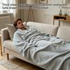 Thickened Warm Plush Fleece Blanket Soft Cozy Throw for Office Nap Travel Use Bedroom Size 200cm/78 74in by 180cm/70 87in Suitable for Indoor Outdoor