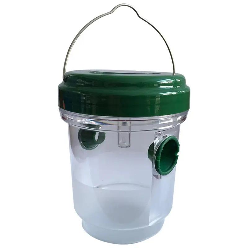 Solar Wasp Traps  Hanging, Yellow Jacket Trap with UV LED Light, Reusable Bee Trap Catcher for Hornets,Flying Insects Killer
