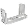 Aluminium Alloy Handle L Quick Release Plate Vertical Shooting for Fuji XA7 Camera(silver )