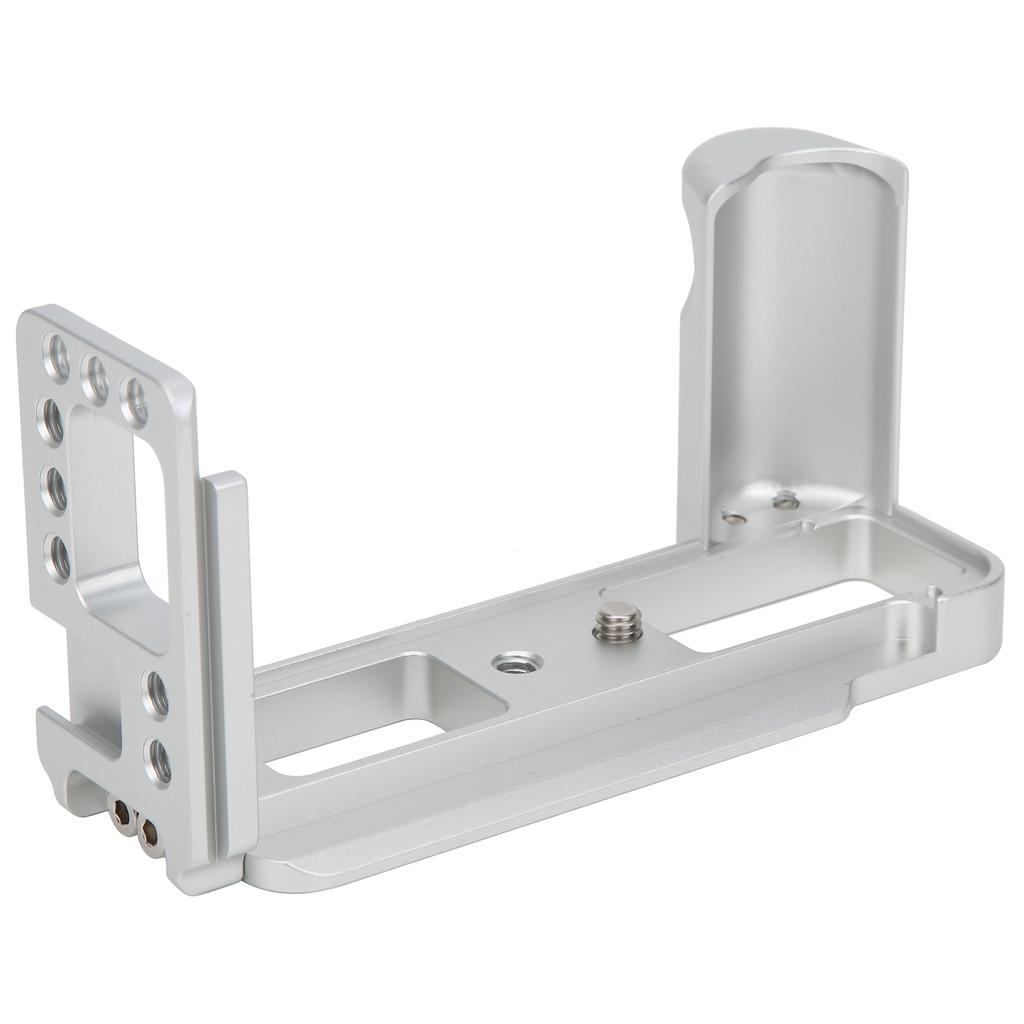 Aluminium Alloy Handle L Quick Release Plate Vertical Shooting for Fuji XA7 Camera(silver )