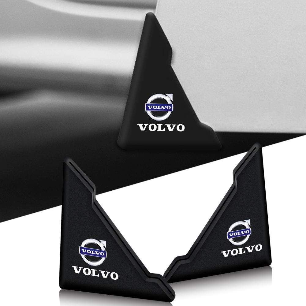 Dnfuk5 2/4Pcs Silicone Car Door Corner Cover Auto Anti-collision Protection Sticker For Volvo XC90 V90 V60 XC60 V40 S80 S60 S90 C40