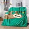 Cute Sloth Series Cartoon Soft Plush Blanket,Flannel Blanket Throw Blanket for Living Room Bedroom Bed Sofa Picnic Cover Kids 3D