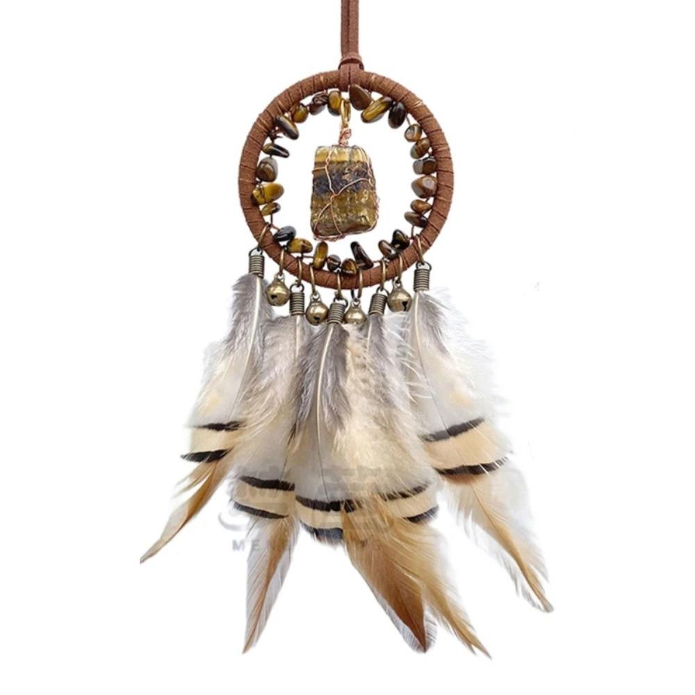 

Retro Dreamcatcher Car Pendant Crystal Stone Car Hanging Ornament Home Decoration