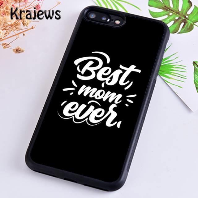 Krajews Best Mom Ever Phone Case Cover For iPhone 17 Air 16 15 14 plus 12 13 pro max coque Shell Fundas