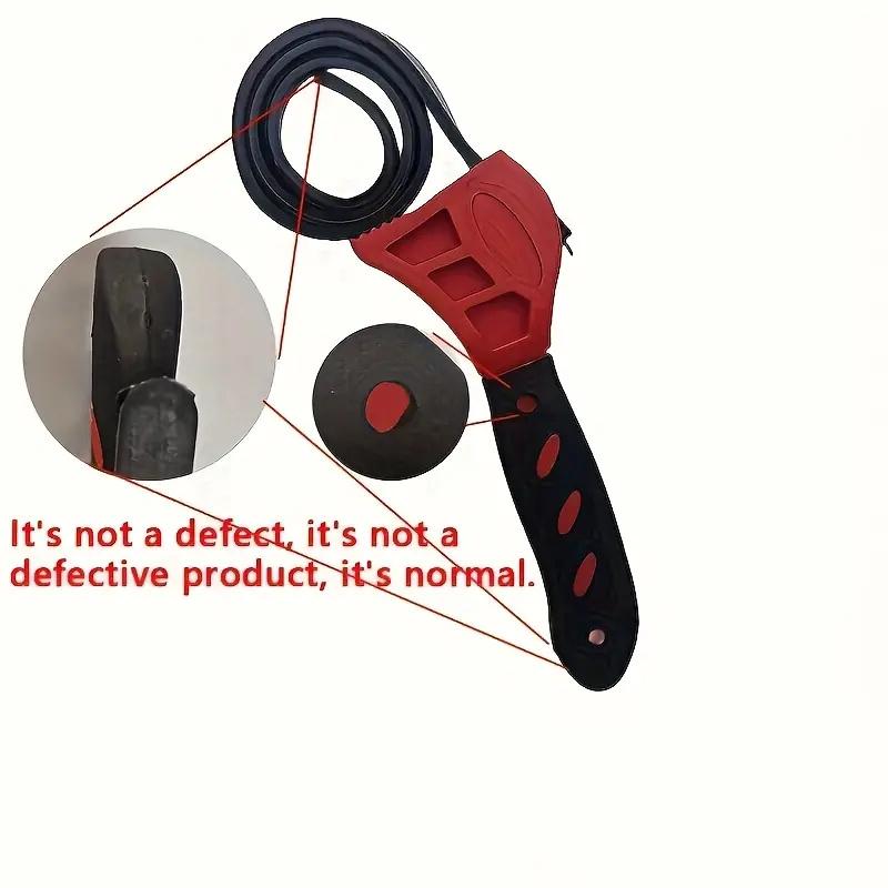 1ks 6palcový klíč na řemen Stahovák na olejový filtr Klíč na řetězový klíč Otvírač popruhu, nastavitelný nástroj pro demontáž