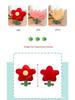 Süßes Kleines Rotes Blume Nap Kissen Kissen Puppe Plüsch Tulpe Rückenlehne Spielzeug
